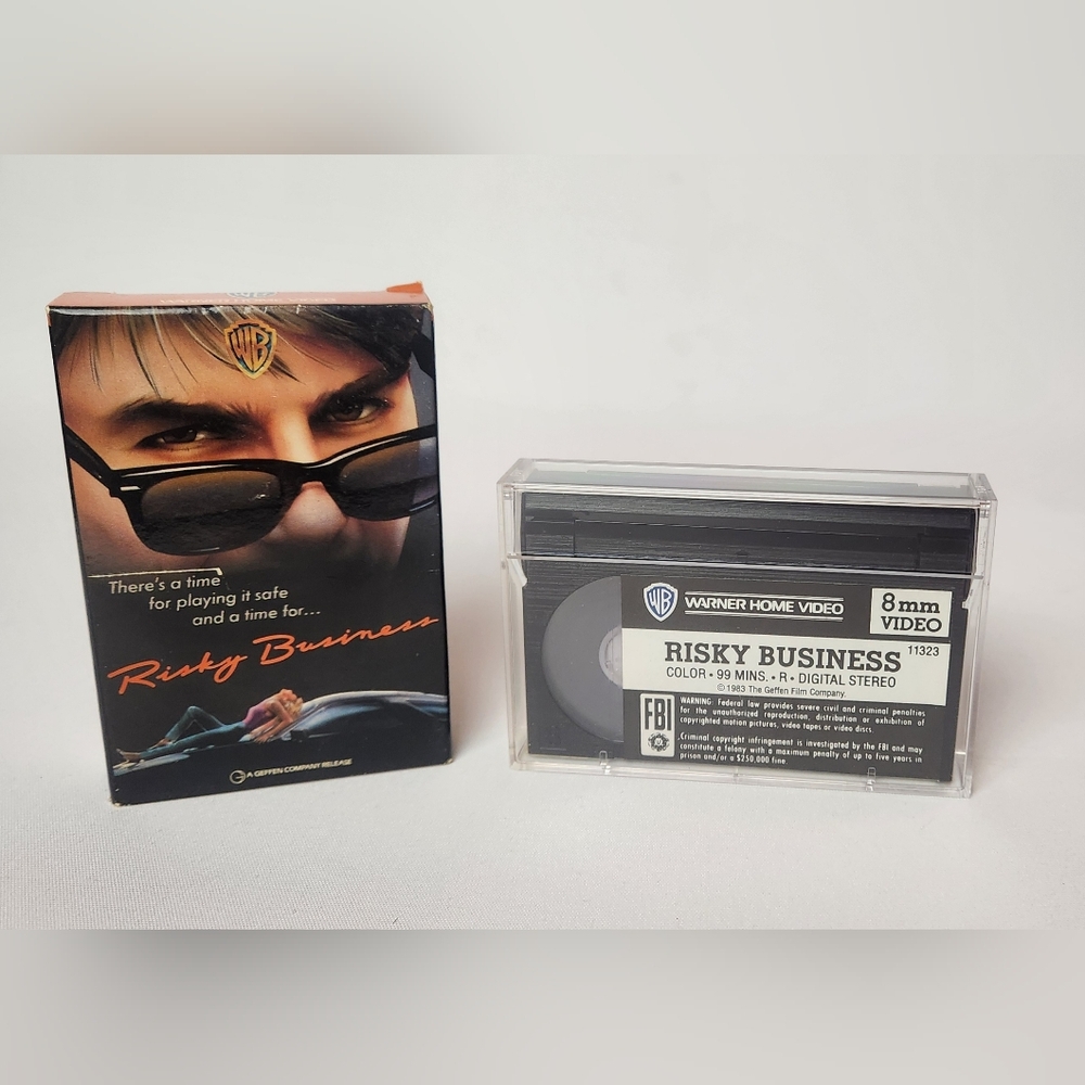 Super Rare "Risky Business" 8mm Video 8 Tape Warner Home Video